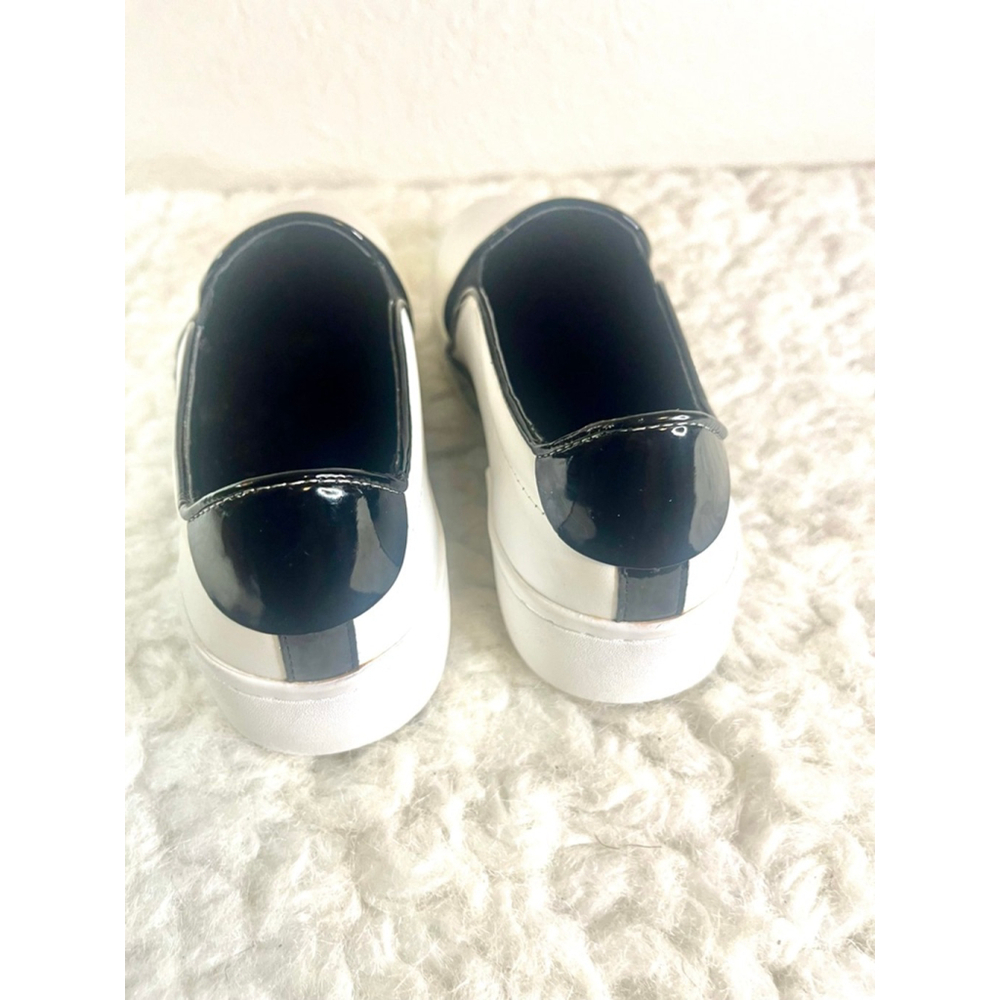 Michael Kors Brenden White Leather slip-on fashion sneakers women size 8M - Picture 6 of 9